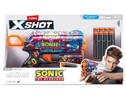 ZURU X-SHOT Skins Flux SONIC the Hedgehog