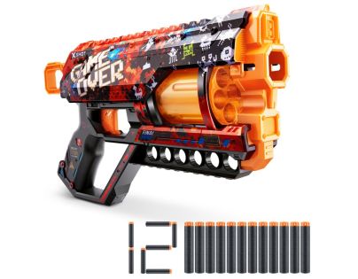 ZURU X-SHOT SKINS GRIEFER s 12 náboji Game Over
