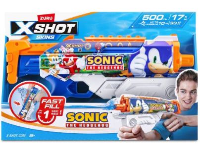 ZURU X-SHOT Vodní pistole SONIC the Hedgehog Fast Fill Skins