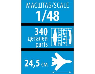 Zvezda Model Kit letadlo YAK-130 Russian trainer fighter 1:48