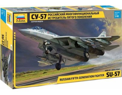 Zvezda Model Kit letadlo 4824 Suchoi SU-57 1:48