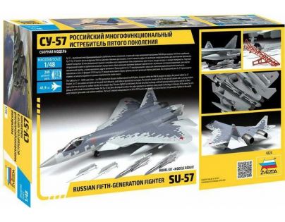 Zvezda Model Kit letadlo 4824 Suchoi SU-57 1:48