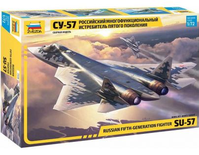 Zvezda Model Kit letadlo Sukhoi SU-57 1:72