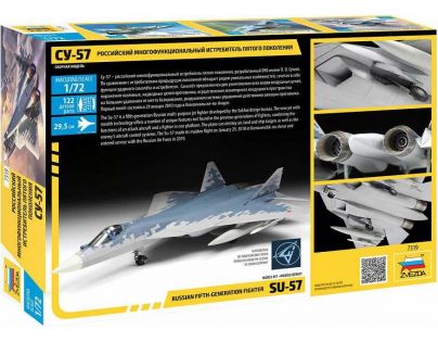 Zvezda Model Kit letadlo Sukhoi SU-57 1:72