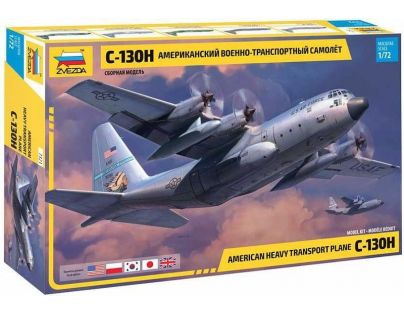 Zvezda Model Kit letadlo C-130 H Hercules 1:72