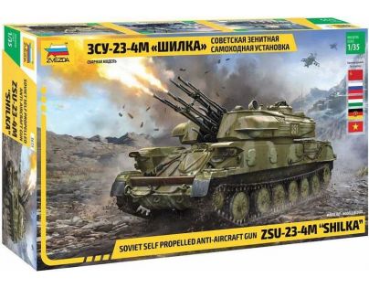 Zvezda Model Kit military 3635 ZSU-23-4M Shilka 1:35