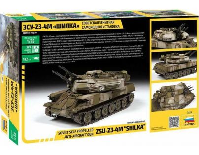 Zvezda Model Kit military 3635 ZSU-23-4M Shilka 1:35