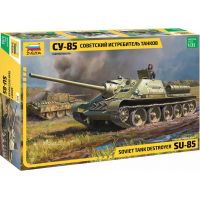 Zvezda Model Kit military SU-85 Soviet Tank Destroyer 1:35 Zvezda Model Kit military SU-85 Soviet Tank Destroyer 1:35