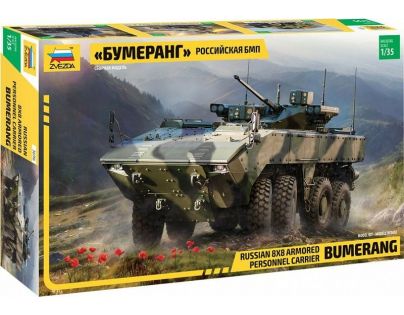 Zvezda Model Kit military Bumerang Russian APC 1:35