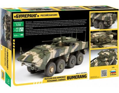 Zvezda Model Kit military Bumerang Russian APC 1:35