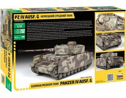 Zvezda Model Kit tank Panzer IV Ausf.G 1:35