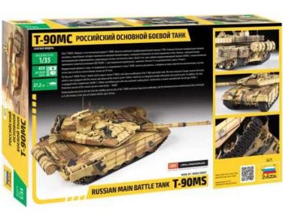 Zvezda Model Kit tank T-90 MS Russian MBT 1:35