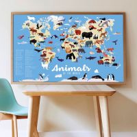 Poppik Samolepkový plakát Zvířata světa 2