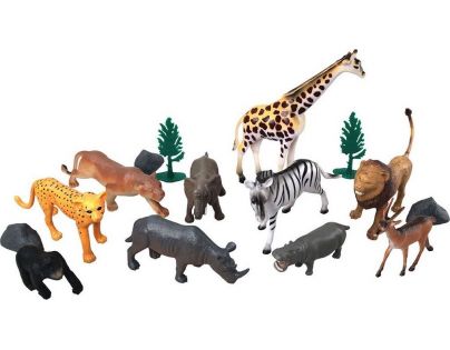 Zvířátka safari 15 ks s mobilní aplikací