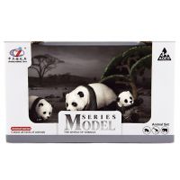 Zvířátka safari ZOO 10 cm sada 4 ks panda 4