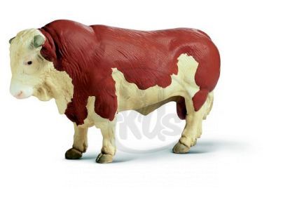 Zvířátko - strakatý býk Schleich