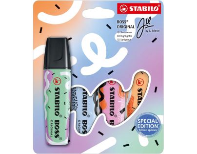 Zvýrazňovač STABILO BOSS ORIGINAL Pastel by Ju Schnee 4 ks sada
